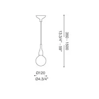 Ideal Lux Minimal LED SP1 Lampada Sospensione Bianco