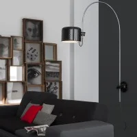 Oluce Coupè Lampada da Parete Orientabile e Regolabile ad Arco