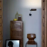 Oluce Colombo Lampada LED da Parete Orientabile Stile Vintage