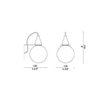 Ideal Lux Minimal AP1 Wall LED Lamp Applique White