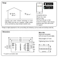 CASAMBI Interfaccia Wireless 12-24V CBU-PWM4 Dimmer Bluetooth CASAMBI Interfaccia Wireless 12-24V CBU-PWM4 Dimmer Bluetooth