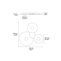 Lodes Bugia Mega LED Ceiling Lamp Plafòn Dimmable