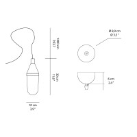 Oluce Niwa Lampada LED da Sospensione a Luce Diffusa Design by