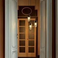 Oluce Niwa LED Suspension Lamp with Diffused Light Design by