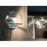Oluce The Globe Wall Lamp With Diffused Light Vintage Design by