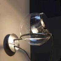 Oluce The Globe Wall Lamp With Diffused Light Vintage Design by