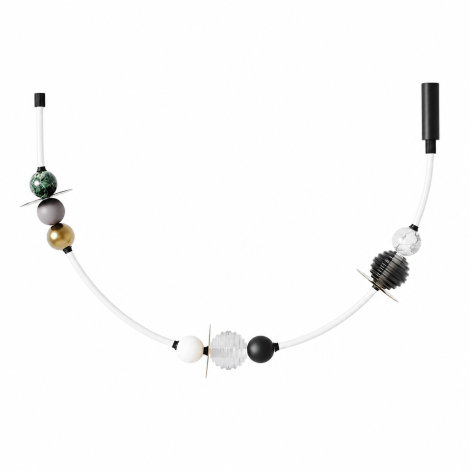 Aromas YMA curve suspension lamp Designed by JF Sevilla
