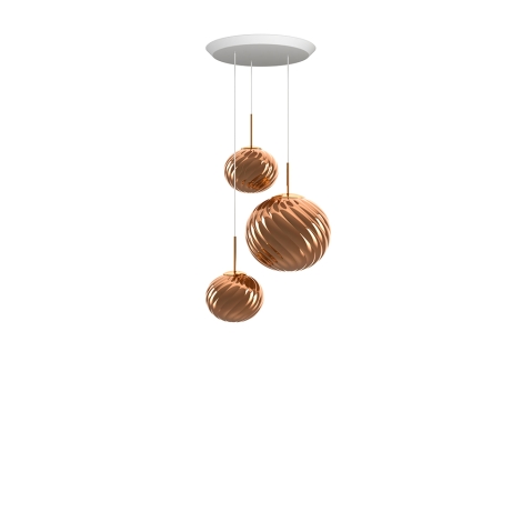 Tom Dixon Whirl Trio Round System lampada a sospensione