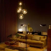 Oluce The Globe Suspension Lamp With Diffused Light Vintage