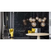 Oluce The Globe Suspension Lamp With Diffused Light Vintage
