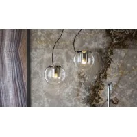 Oluce The Globe Suspension Lamp With Diffused Light Vintage