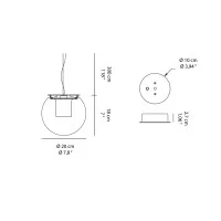 Oluce The Globe Lampada da Sospensione A Luce Diffusa Design