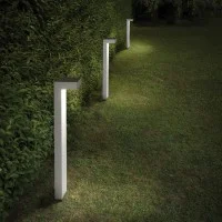 Ideal Lux Sirio Modern Outdoor Floor Lamp Bollard in Minimal