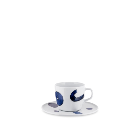 Alessi Itsumo - Yunoki ware set of drip coffee cup with saucer