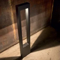 Ideal Lux Vega PT1 Outdoor Ground Bollard with Diffused Light