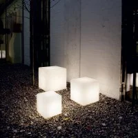 Ideal Lux Luna PT1 Lampada Cubica per Esterno da Terra Design