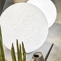 Ideal Lux Doris PT1 Spherical Lamp Granite Effect for Outdoor