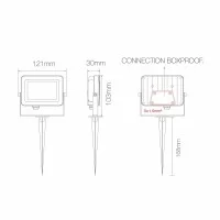 Beneito Faure Sky 10w Adjustable Outdoor Floor LED Floodlight