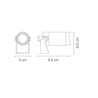 Ideal Lux Starlight PT Proiettore LED Orientabile da Terra per