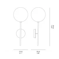 Ideal Lux Equinoxe AP1 LED Wall Lamp Applique for Interior