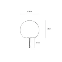 Sovil Linea Ball Sfera Lampada Sferica da Terra per Esterno o