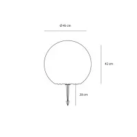 Sovil Linea Sphere Ball Spherical Floor Lamp for Outdoor or Sovil Linea Sphere Ball Spherical Floor Lamp for Outdoor or