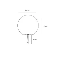 Sovil Linea Sphere Ball Spherical Floor Lamp for Outdoor or Sovil Linea Sphere Ball Spherical Floor Lamp for Outdoor or