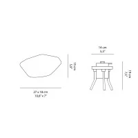 Oluce Stones Outdoor Floor Lamp with Diffused Light by Laudani