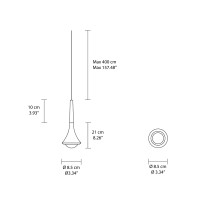 Lodes Rain LED Modular Suspension Lamp Minimal Design by Andrea