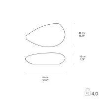 PAN Stone White Floor Lamp for Outdoor Diffused Light Modern PAN Stone White Floor Lamp for Outdoor Diffused Light Modern