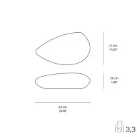PAN Stone Lampada da Terra Bianca per Esterno a Luce Diffusa
