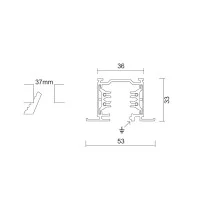 IVela LKM Three-phase Recessed Ceiling Electrified Track