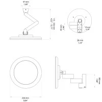 Astro Lighting Niimi Round LED Magnifying Mirror x5 Bathroom