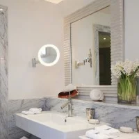 Astro Lighting Niimi Round LED Magnifying Mirror x5 Bathroom