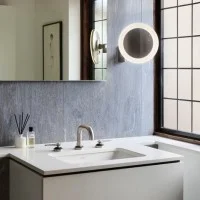 Astro Lighting Niimi Round LED Magnifying Mirror x5 Bathroom