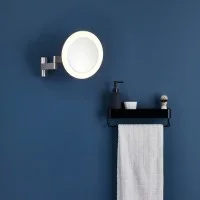 Astro Lighting Niimi Round LED Magnifying Mirror x5 Bathroom