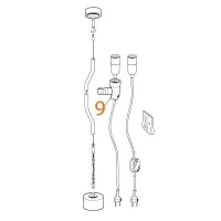 Flos Support for Parentesi lamp casing for E27 lamp holder