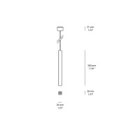 iGuzzini Laser Blade LB XS Lampada a Sospensione LED a Luce