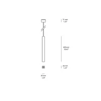 iGuzzini Laser Blade LB XS Suspension Lamp LED with Diffused