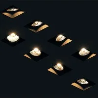 Logica Wizard Faretto GU10 Quadrato Per Led Orientabile Da