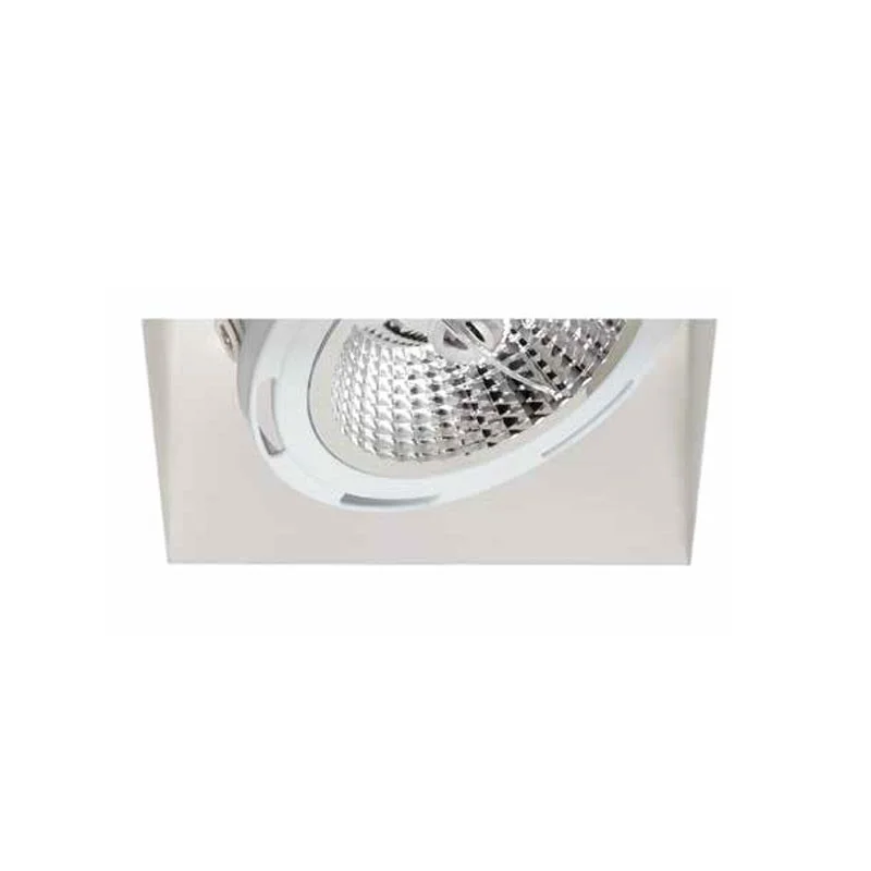 Logica Wizard Faro AR111 Quadrato Per Led GU10 Orientabile Da Logica Wizard Faro AR111 Quadrato Per Led GU10 Orientabile Da