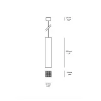 iGuzzini Laser Blade LB XS 9 Celle Lampada a Sospensione LED a