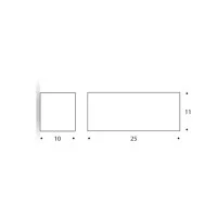 PAN EST167 Connection Wall Lamp Outdoor Grey double light