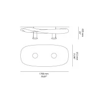 Artemide Cosmic Angel Ceiling Lamp with Indirect Light Modern Artemide Cosmic Angel Ceiling Lamp with Indirect Light Modern