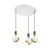 Grande rosone 300mm tondo per Lampade a Sospensione a Tre Uscite