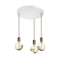 Grande rosone 300mm tondo per Lampade a Sospensione a Tre Uscite