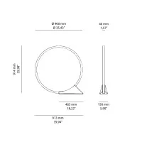 Artemide "O" Indirect Light Indoor LED Floor Lamp by Elemental
