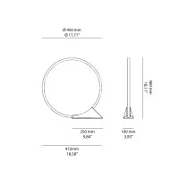 Artemide "O" 45 Lampada LED da Terra e Parete per Esterno a