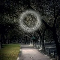 Artemide "O" Suspension LED Outdoor Lamp with Diffused Light by