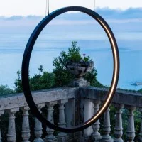 Artemide "O" Suspension LED Outdoor Lamp with Diffused Light by